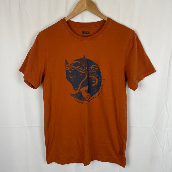 Fjallraven Other - Fjallraven Arctic Fox Burnt Orange Organic Cotton Crew Nec T Shirt Size S